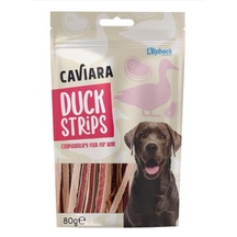 Caviara Kurutulmuş Ördek Şeritleri Köpek Ödülü 80 Gr