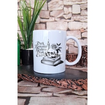 Dark Romance Readers Book Club Temalı Kitap Kulübü Hediyelik Baskılı Çay Kahve Sunum Kupa Bardak Beyaz