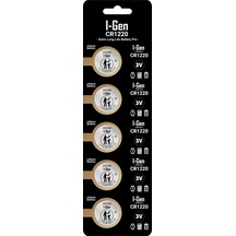 Batteries Cr1220 Lityum Düğme Pil 3v 1220 5'li Paket
