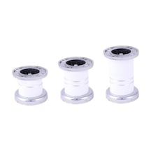 Mobaksaksesuar Uras Dekoratif Alüminyum Beyaz Ayak 6-8-10 Cm