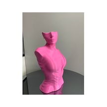 Pembe Renk Dekoratif Takı Mankeni Teşhir Standı 30 Cm Takı Organizer Mücevher Küpe Kolye Sergileme 32256999