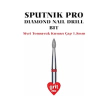 Elmas Sivri Tomurcuk Freze Kırmızı Çap 1,8mm