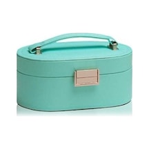 Fastbuy Çift Katmanlı Mücevher Kutusu - Seyahat Takı Saklama Kutusu Yeşil Antrasit-gri Antrasit - Gri