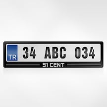 Kişiye Özel 51 Cent Yazılı Plakalık - 1 254897399