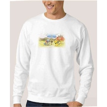 Pokemon Mystery Dungeon Dx Baskılı Beyaz Erkek Örme Sweatshirt