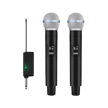 Mikrofonu 6.35mm Amfi Hoparlör Için 600 Hz Ila 800 Khz Tak Ve Çalıştır Kablosuz Mikrofon Dış Mekan Için Wn06 -w