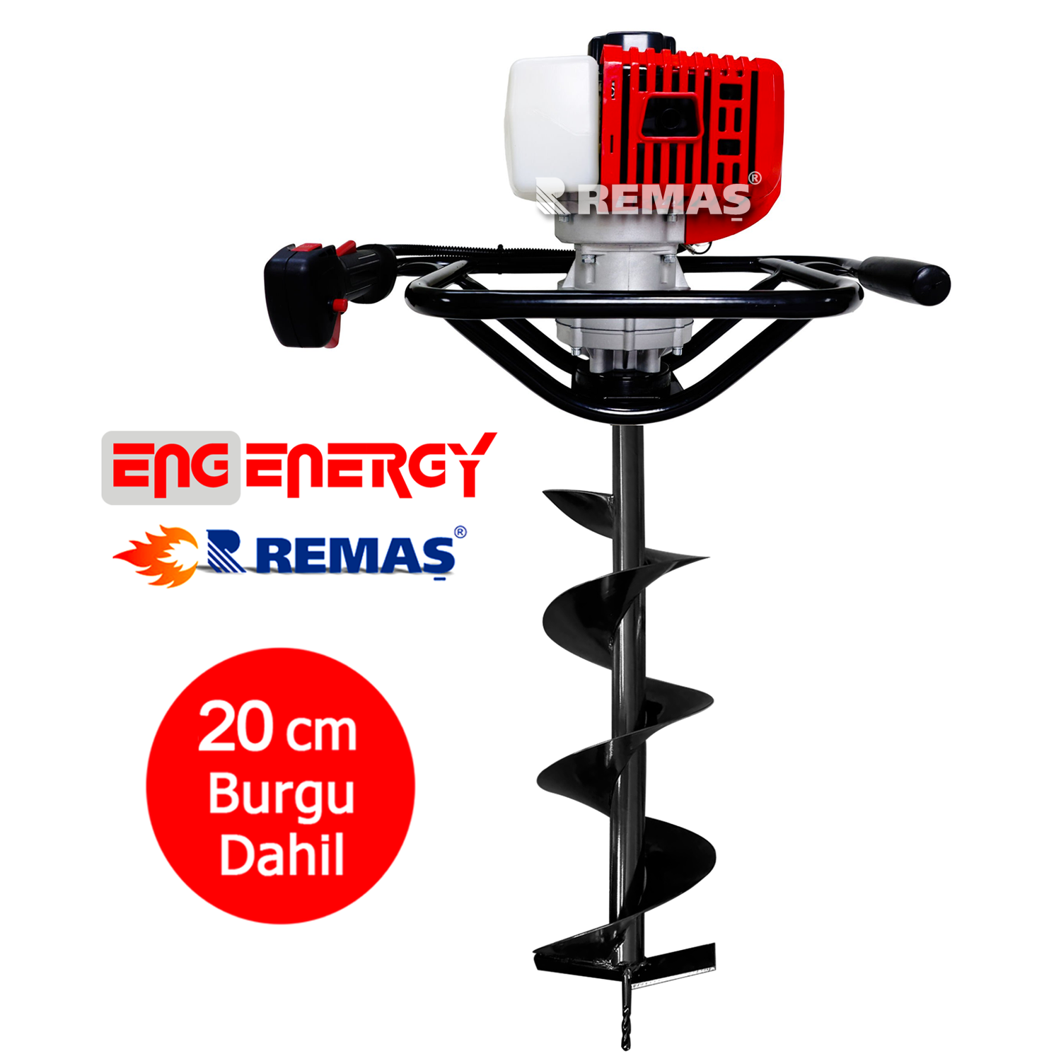 Energy Dz52 Eur5 20 Cm Benzinli Motorlu Toprak Burgu Makinesi