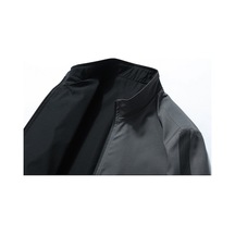 Yingfu Erkek Çift Taraflı Dolgulu Ceket-siyah Açık Mavi Açık Mavi