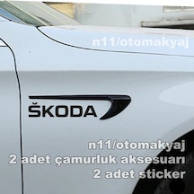 Skoda Karoq Çamurluk Kapı Uyumlu Aksesuar Ve Markalı Sticker