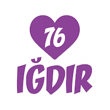 Kalpli 76 Iğdır Araba Sticker 17x17 Cm Mor