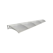 Plastik Ayak 6mm Levhalı Pratik Sundurma Kanopi 100x600 Cm Gri