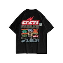 Flood Of Style Unisex Cacti Travis Scott Siyah Tshirt