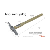 Kuyumcu Gümüşçü Çekici 80 Gr Uzun Gaga Büyük Boy Hobi Çekiç Takı