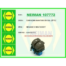 Cam Açma Anahtarı Ön Sol Çiftli Megane Iı Csmtex - 72 Mavi Soket