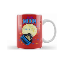 To The Moon Dogecar Dogecoin Crypto Logo Merch Kupa Bardak Porselen No14218 Karışık