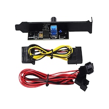 Masaüstü Bilgisayar Fan Hızı Denetleyicisi, Pcı Bit 3 Yollu Fan Denetleyicisi Kasa Fan Hızı Hub'ı