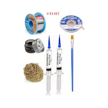 Lehimleme Seti 40 G 0,5 Mm Lehim Teli Cp-3015 Lehim Fitili Flux Lehim Toplama Tek Fırça Seti Tk176
