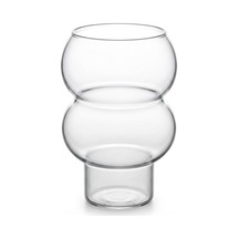 Borosilikat Cam Bardak, 350 Ml Geniş Kapasite, Isıya Dayanıklı Yapı, Makinede Yıkanabilir, Ev Ofis Restoran İçin Kullanıma Uygun Çift Boğumlu Borosilikat Cam Çay Kahve Espresso Latte Sunum Bardağı çok renkli