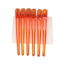 Suntek 10 Adet Kuaför Salonu Kesit Klipleri Kelepçeleri Turuncu Turuncu