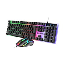 Maxgo 3111 Işıklı Q Klavye - Mouse - Rgb Aydınlatmalı Türkçe Klavye- Oyuncu Klavyesi