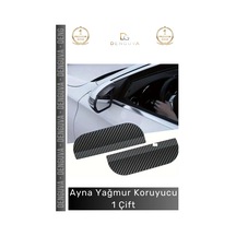 Aynakoruyucu Araba Yan Ayna Yağmur Koruyucu Estetik Karbon Tasarım Koruyucu Siper Karbon Desenli