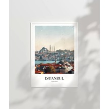 Çerçevesiz Poster Timeless Istanbul Skyline