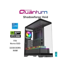 Quantum Gaming Shadowforge VOID i5-14400F 32 GB 1 TB NVMe SSD 8 GB RTX5060 Free Dos Masaüstü Oyuncu Bilgisayarı