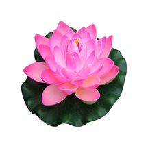 Youmex 18cm Evasu Simülasyon Lotus Çiçeği - Akvaryum Havuz Göl Dekorasyonu - Canlı Görünümlü, Dayanıklı, Kolay Kurulum