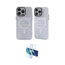 Cep Apple Uyumlu İphone 13 Pro Kılıf Nova Doku Koleksiyonu İkili Koruma Seti Najmaddin Desen 1