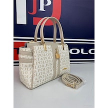Just Polo Kadın Kum Camel Omuz Çantası Ve Cüzdanı Kombini 4014mh Kum Camel