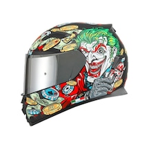 Sway SW 820 Ugly Full Face Gümüş Vizörlü Kask