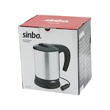 Sinbo Sk-7371 12v Araç İçi Kettle Paslanmaz Çelik Su Isıtıcısı 0.8lt 120w Çakmaklık Fişli Plast