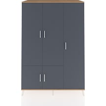 Kronos Dolap 7 Raflı 5 Kapaklı Tek Askılı 132x59x195 Çam-antrasit/aytaşı Antrasıt/aytası Kronos Dolap 7 Raflı 5 Kapaklı Tek Askılı 132x59x195 Çam-antrasit/aytaşı Antrasıt/aytası