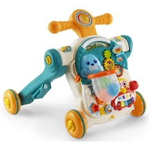 Baby2go 4 İn 1 Multifunction Walker Yeşil - Eğitici Bebek Aktivite Masası Ve İlk Adım Yürüteç
