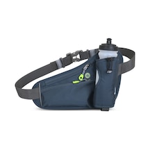 Hombey Spor Bel Çantası, İki Fermuarlı Cep Ve Su Şişesi Tutucusu İle Dış Etkinlikler İçin Koyu Gri Koyu Gri