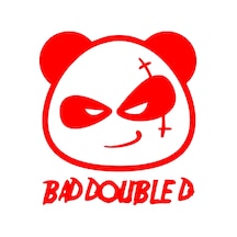 Kötü Panda Sticker 17x17 Cm Kırmızı