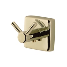 Çelik Banyo Paslanmaz Pirinç Vizyon İkili Askılık Altın Sarı Gold Sarı