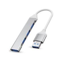 7012 Usb 3.0 Hub 4 Portlu Veri Usb Adaptörü Süper Hızlı 5gbps Alüminyum Usb Hubbütün Cihazlara Uyumludur