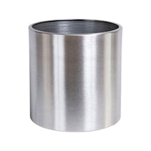 Paslanmaz 30 30 Saksı Metal Çelik Yükseklik:30 Cm Çap:30 Cm Yeşil