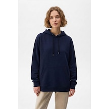 Markapia Kadın Kapüşonlu Cepli Sweatshirt Çok Renkli S