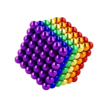 Zenvia Boncuk Mıknatıs 216 Adet 5mm Mıknatıslı Lego Magnet Neo Cube Gümüş Neo Karışık Znv2026