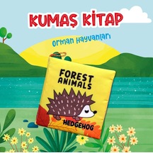 Tox Ingilizce Orman Hayvanları Kumaş Sessiz Kitap E127 Bez Kitap