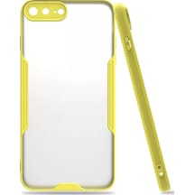 Newface  Apple  Uyumlu iPhone 7 Plus Kılıf Platin Silikon - Sarı