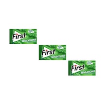 First Sensations Yeşil Nane Aromalı Şekersiz Tatlandırıcılı Sakız 3'lü