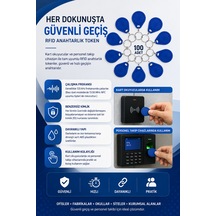 Anahtar Tipi Boncuk Proximity Personel Kartı 125khz -100 Adet