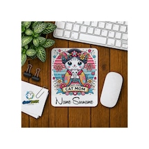 Kişiye Özel Kedi Annesi Baskılı Oyuncu Mousepad 0159