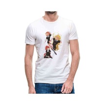 Anime Fairy Tail Glass Guild Emblem Baskılı Beyaz Erkek Tshirt (531002147)