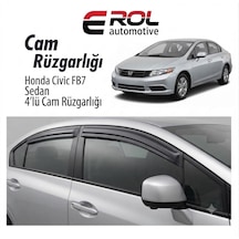 Honda Civic Fb7 2012-2016 4'lü Sedan Mugen Cam Rüzgarlığı