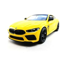 Kinsmart Bmw M8 Competition Coupe 1:38 Sarı Çek Bırak Model Araba