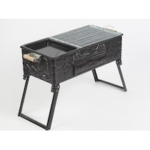 Cemre C16 Tavalı Izgaralı Ayaklı Mangal 33 x 70 CM
